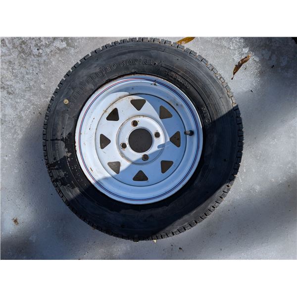 Single Trailer Tire 155/R12 76T New/Mever Used