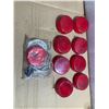 Image 1 : Nine 2 1/2" Red Marker Lights