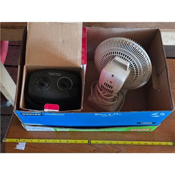 2 heaters and fan- 1 heater is new- rest untested