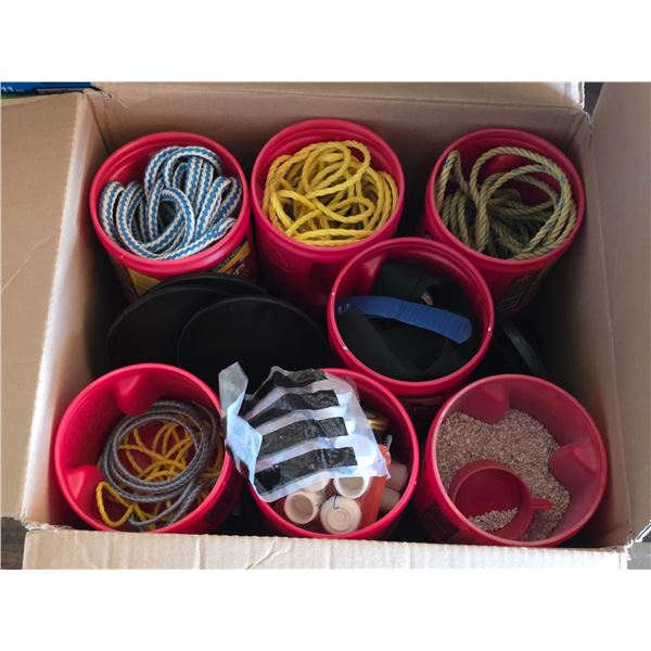 Lot of misc shop supplies- rope