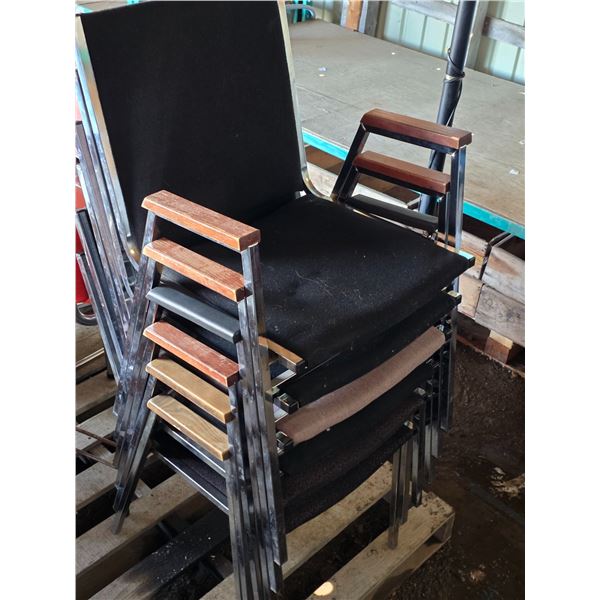 6 office chairs- 32"H