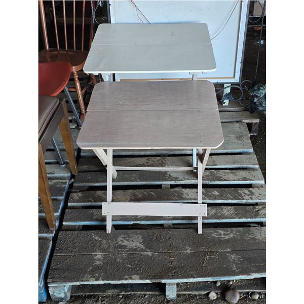2 foldable tables- 25"H