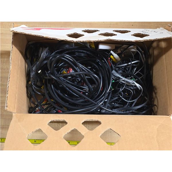 Box of various cords
