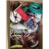 Image 2 : Box of various spools of wires and hardware