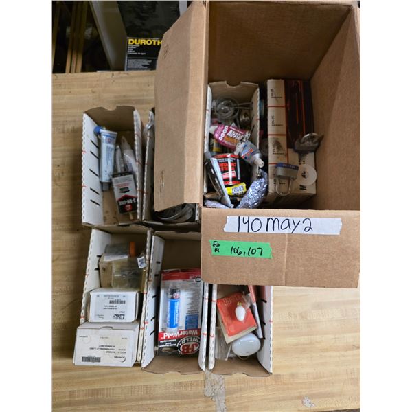 Various hardware and supplies