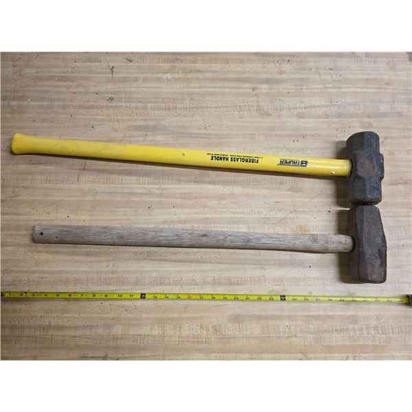 2 sledge hammers