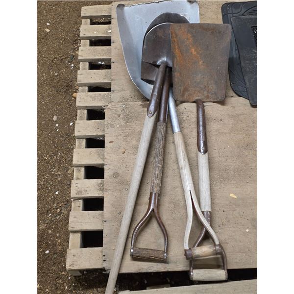 4 shovels