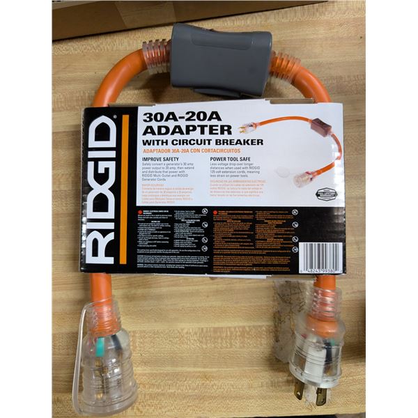 30A-20A Adapter w/ Circuit Breaker (New)