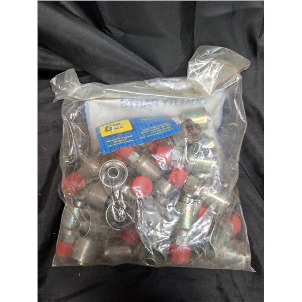 Bag of (25) Hydraulic Hose Ends (Condition Varys)