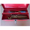 Image 2 : Red Tool Box 14"x5"x6" W/ misc. Screw Drivers