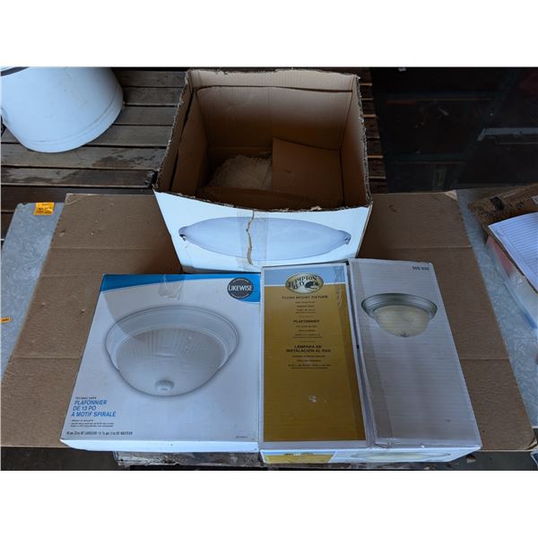 (3) New in Package Mount Fixtures As Shown