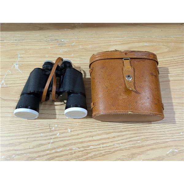 Vintage Carl Seitz 7x50 Binoculars in leather Case w/ Lens Caps