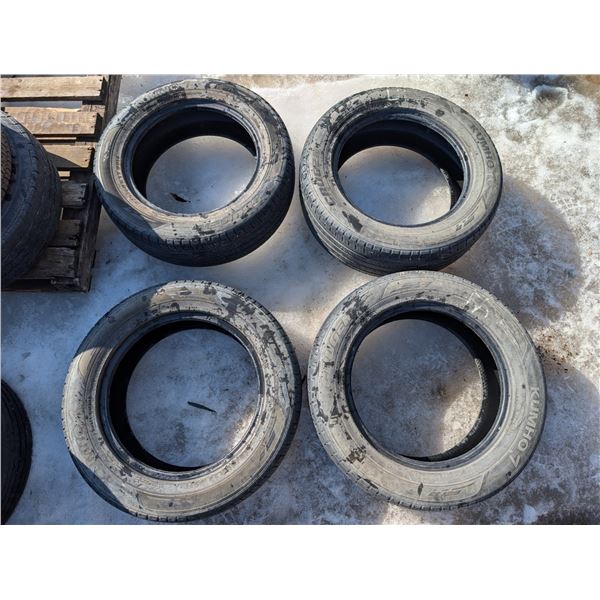 Set of (4) Passenger tires 225/60 R17 all in (good condition)