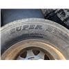 Image 3 : Set of (4) Trailer tires on rims 205/75 R14 (2) show wear