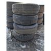 Image 5 : Set of (4) Trailer tires on rims 205/75 R14 (2) show wear
