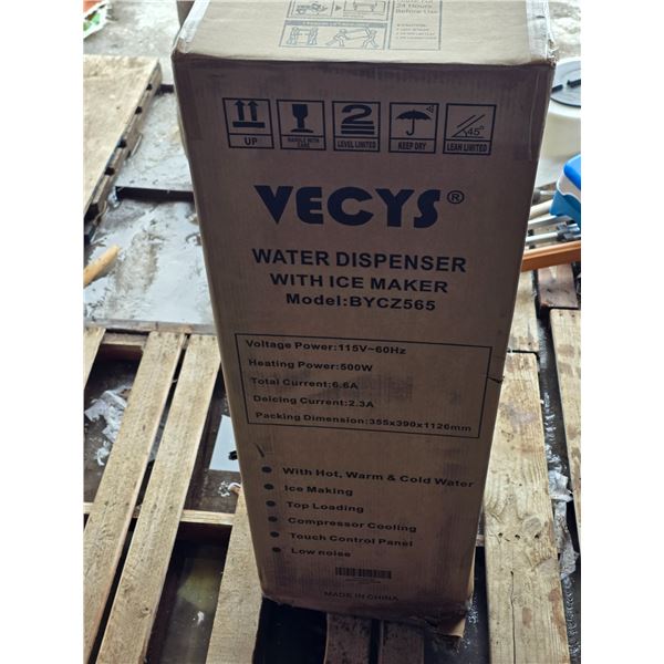 NIB water dispenser with ice maker-  40"H