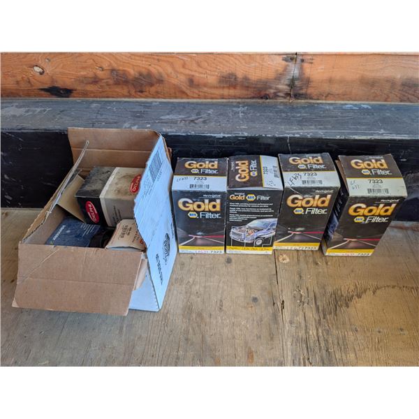 Lot Misc. Automotive Parts/ Filters as Shown (Gold Brand Filters)