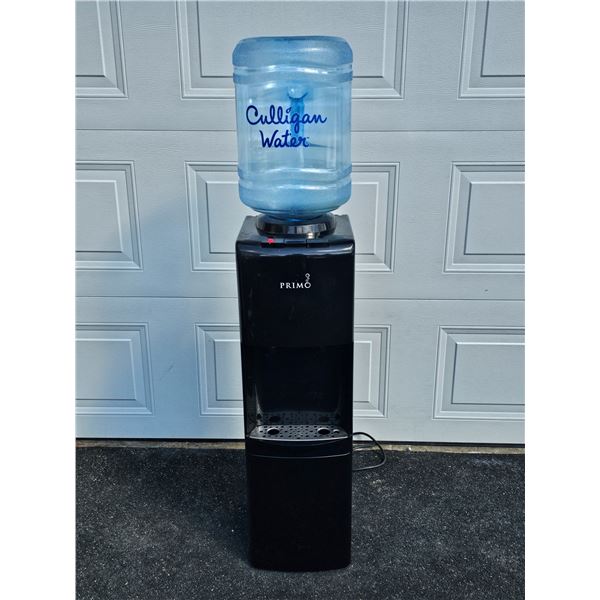 Water Dispenser and Bottle - Dispenses Hot and Cold Water.  Working.