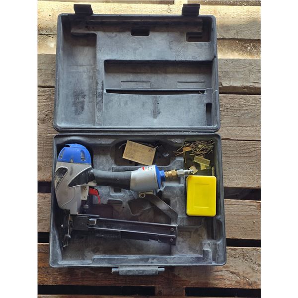 Nail gun with nails and case- untested