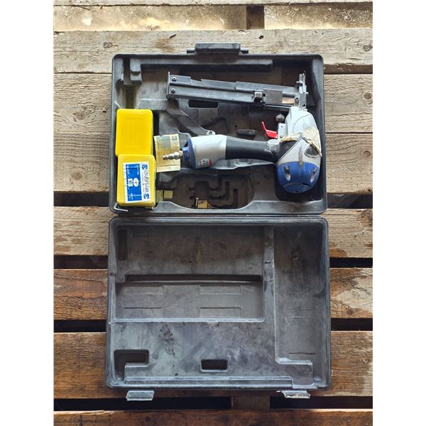 Nail gun with nails and case- untested