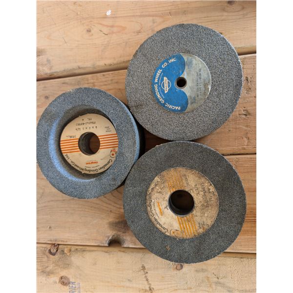 (3) 6x2x1 1/4 Grinding Wheels (Canadian/Pacific Rim)