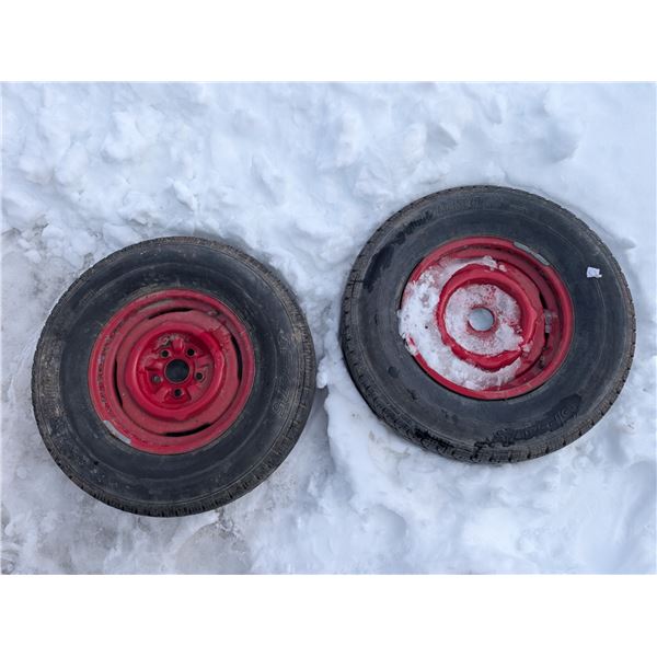 (2) Bridgestone SF-475 P225/75S R15 Tires