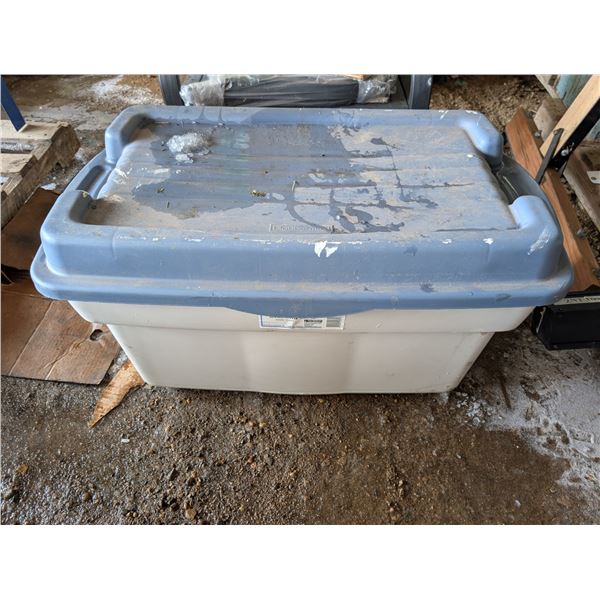 Storage Tub full of Misc. Tool Items (33"x23"x17")
