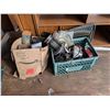Image 1 : Green Crate/ Box full of Head lights, Misc. Tool items, and etc.