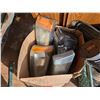Image 3 : Green Crate/ Box full of Head lights, Misc. Tool items, and etc.