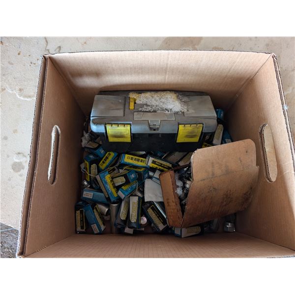 Box of Misc. tools parts and etc. As Shown