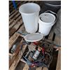 Image 1 : Lot of Misc. Tools w/ Storage Bins/Pails