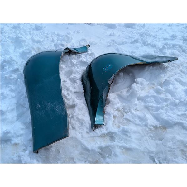 (2) Pieces of Vintage Car Bumpers