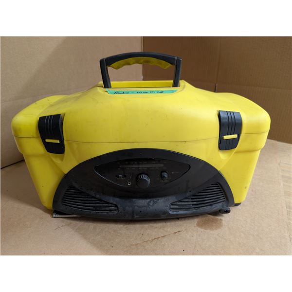 Rock Box Radio Box/Tool Box w/ Misc. Tools As Shown (Radio Works)