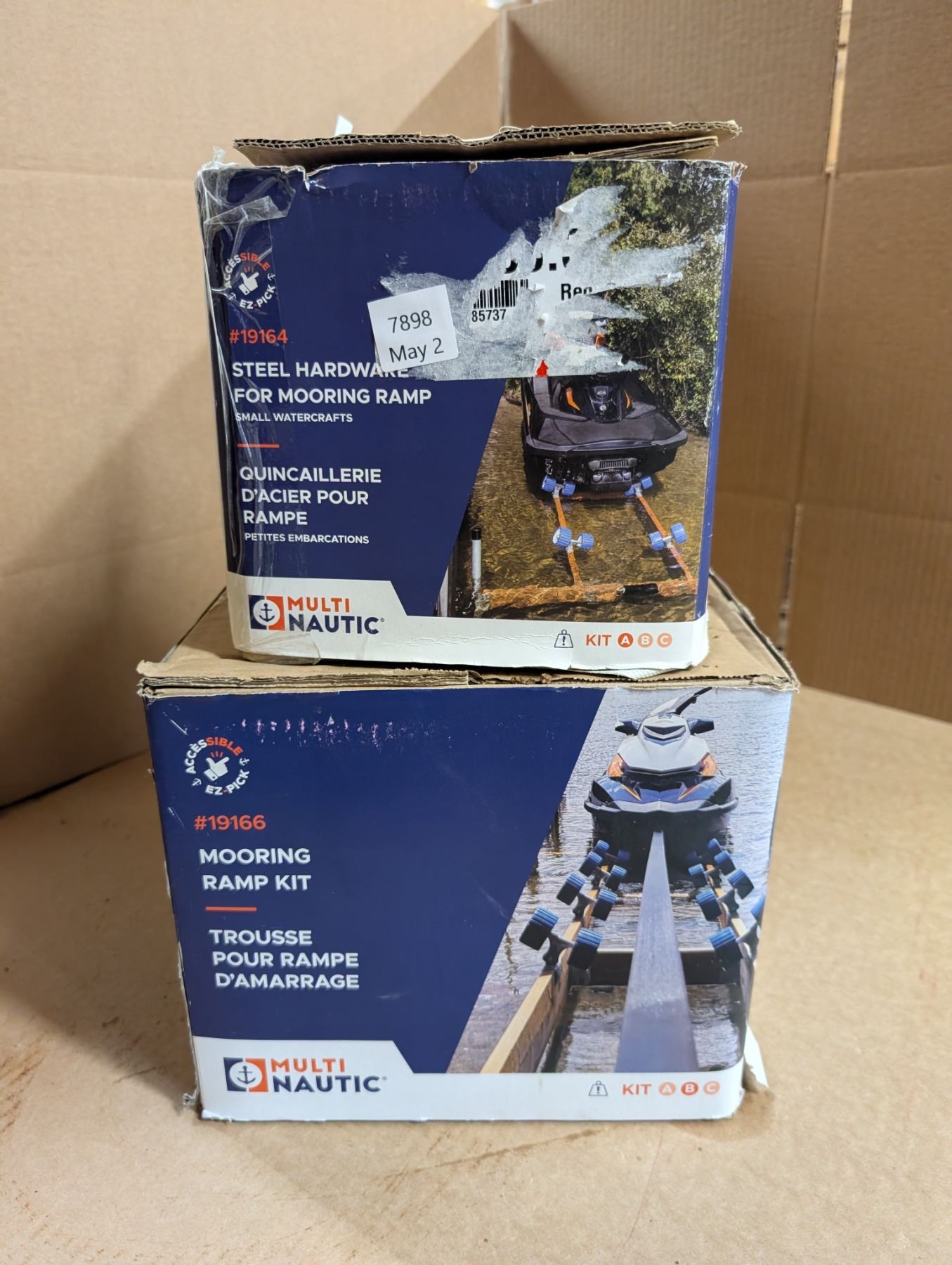 Mooring Ramp Box (2) Mooring Multi Nautic Ramp Kits (Info Shown on Boxes)
