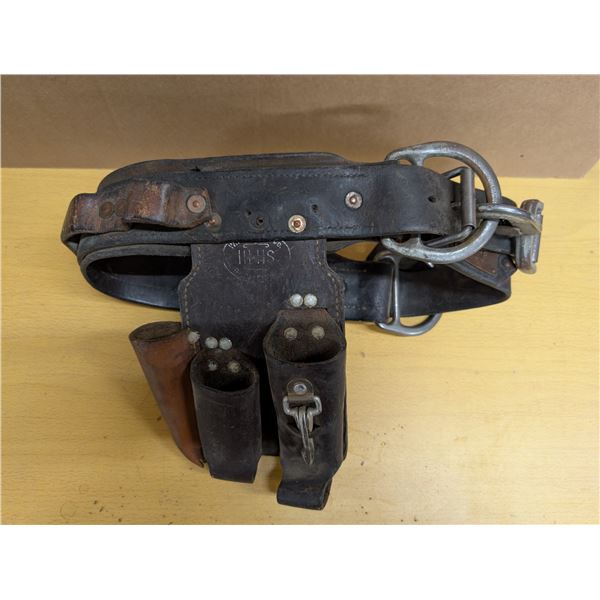 Vintage Leather Linesmen Belt