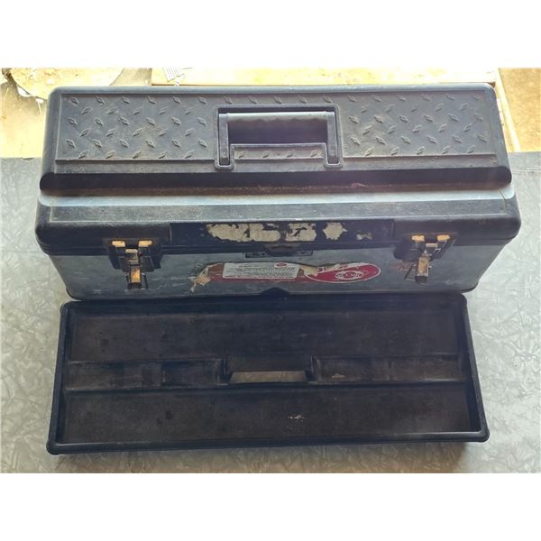 Tool box with assorment of tools