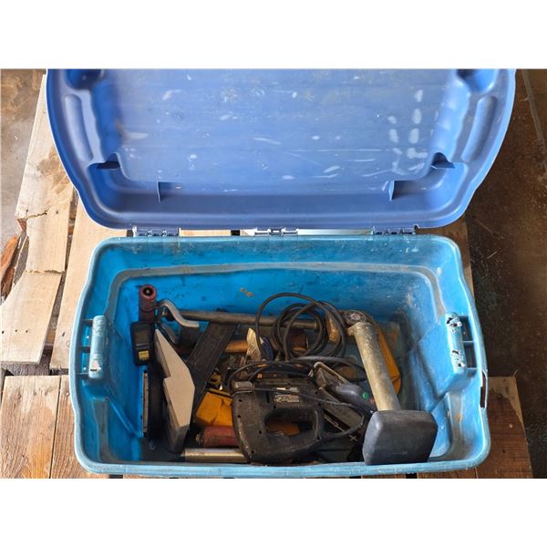 Bin of tools and hardware