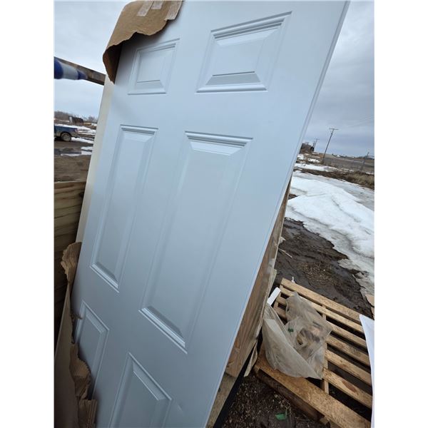 1 outside door- 32" by 80"H