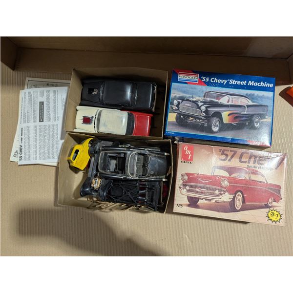 Lot of Vintage Plastic Car Models (Conditions as Shown)