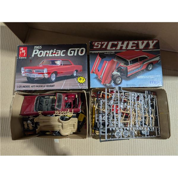 Lot of Vintage Plastic Car Models (Conditions as Shown)