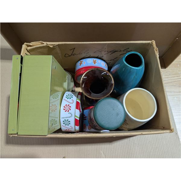 Box of Tins and Vases