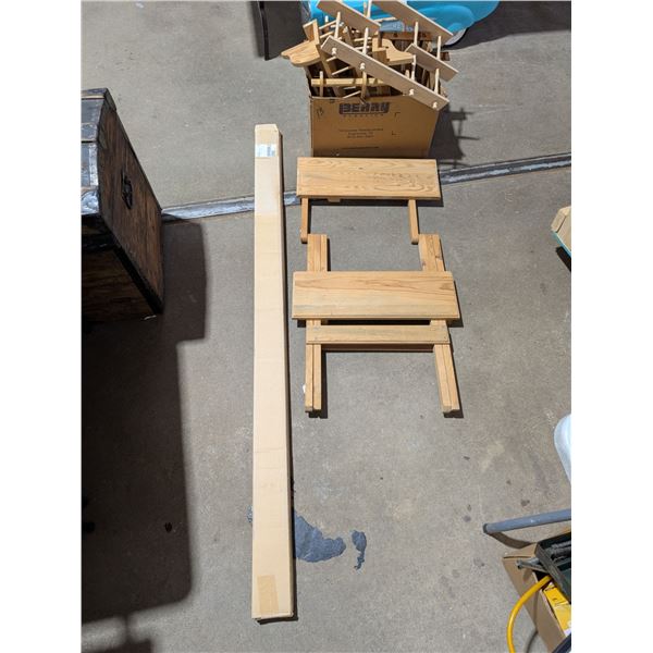 Lot of Misc. Wood Wall Racks, Shelves, and etc. As Shown