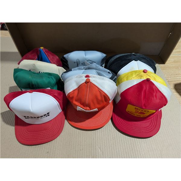 Box of Misc. Caps as Shown