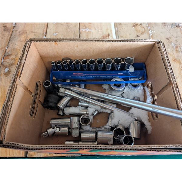 Box of Westward Socket Sets/Related Socket Tools, and etc.