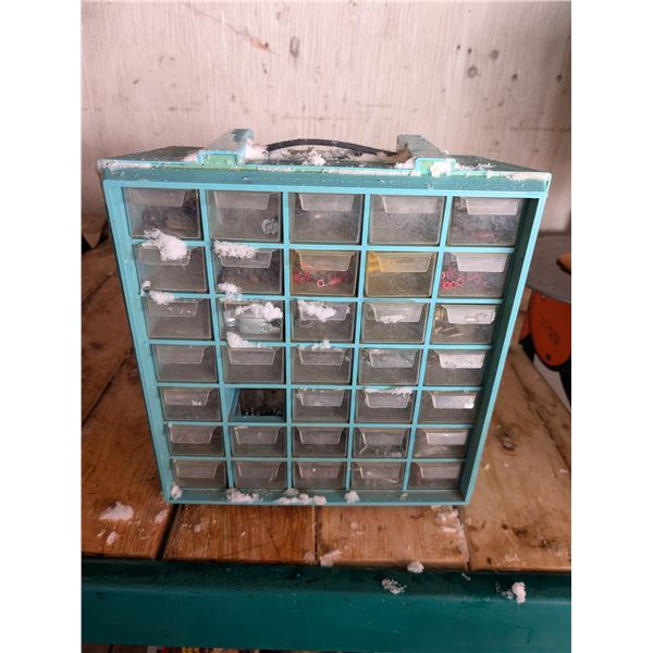 Hard Plastic Tool Part Storage Compartments14"x12" W/ handle