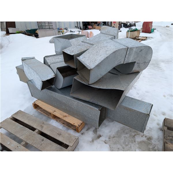 Lot of Galvanized Vent Blocks/Pipes As Shown