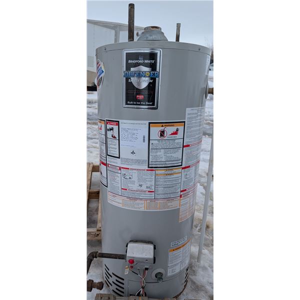 Bradford White Defender Safety System Gas Water Heater (Not Known if Working, and Condition As Shown