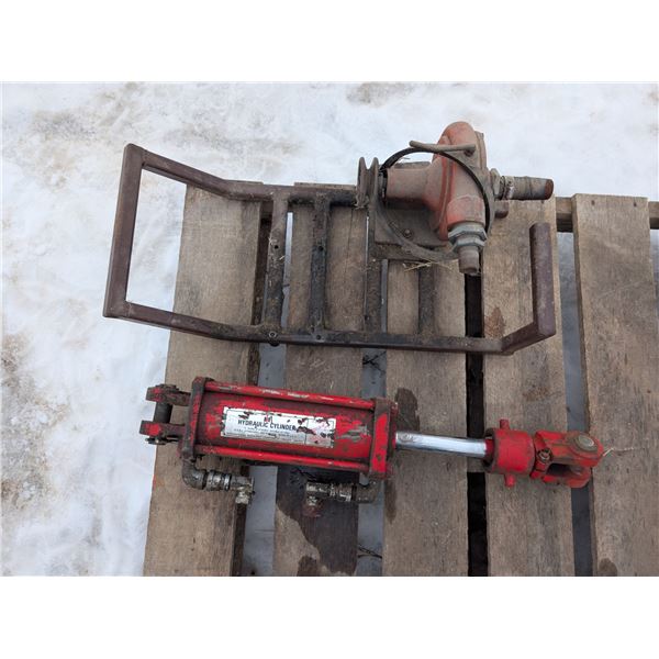 Hydraulic Cylinder 4" Bore,8" Stroke Double Acting and Possible Pump on Frame