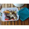 Image 1 : Tub full of tools and hardware