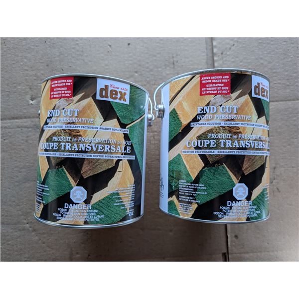 (2) Sealed Ned Cut Wood Preservative Paintable Solution 3.78L